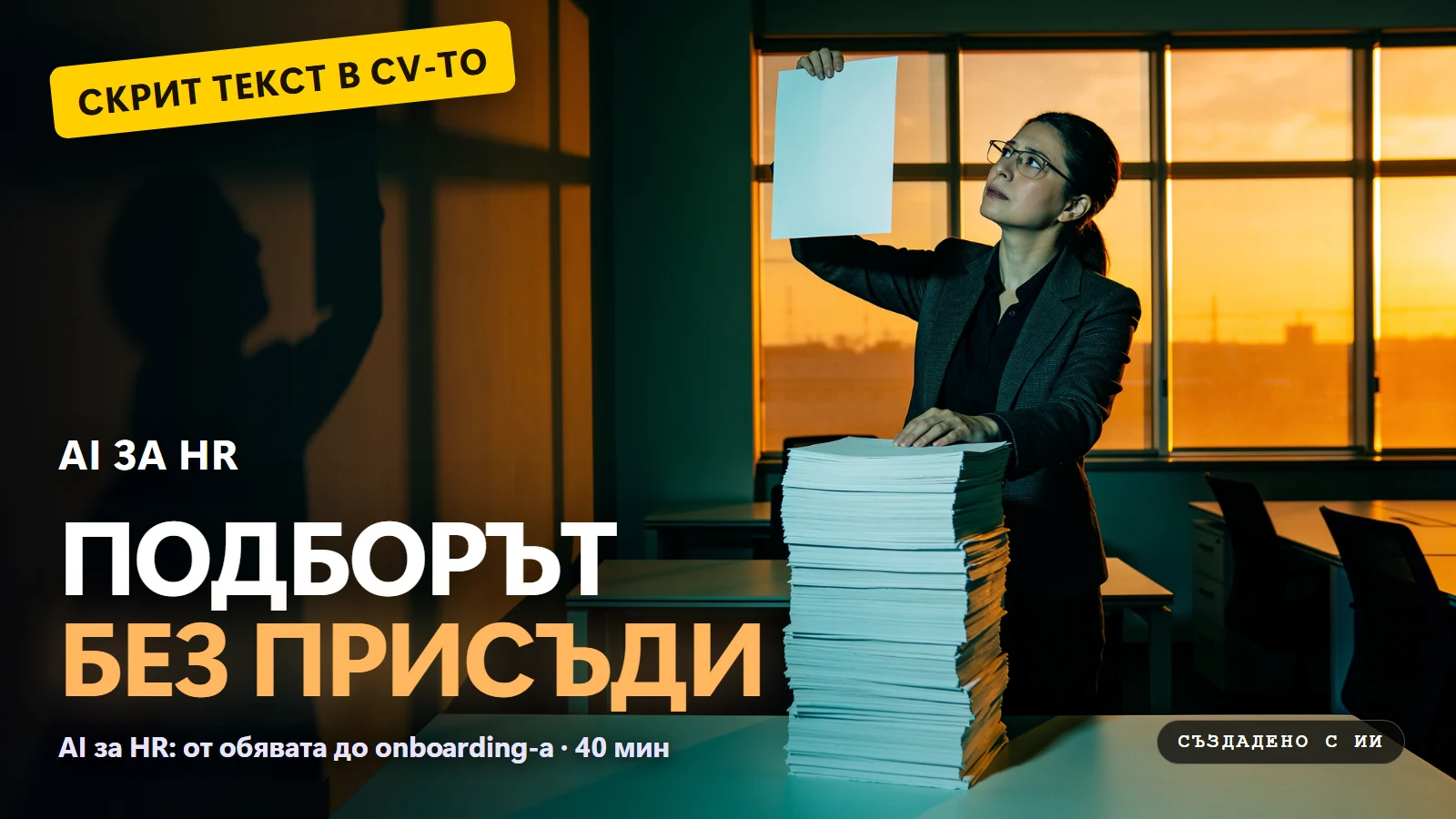 AI за HR - от обявата до onboarding-а